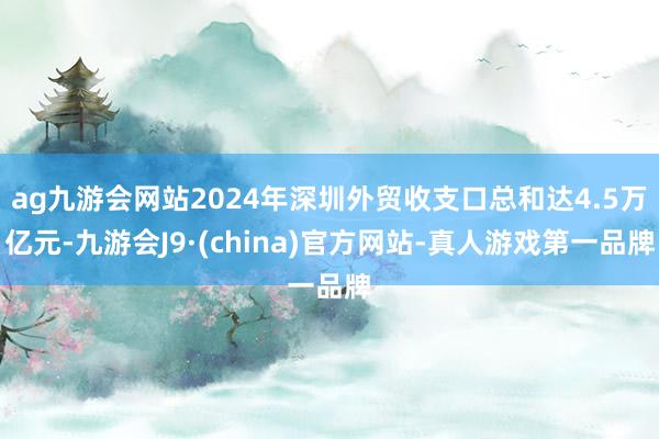ag九游会网站2024年深圳外贸收支口总和达4.5万亿元-九游会J9·(china)官方网站-真人游戏第一品牌