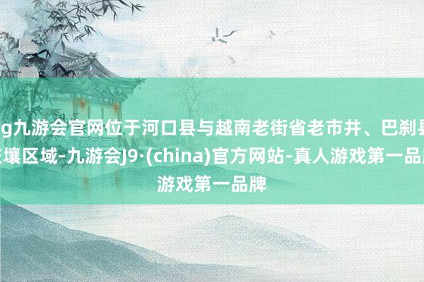 ag九游会官网位于河口县与越南老街省老市井、巴刹县交壤区域-九游会J9·(china)官方网站-真人游戏第一品牌