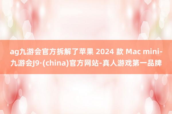 ag九游会官方拆解了苹果 2024 款 Mac mini-九游会J9·(china)官方网站-真人游戏第一品牌