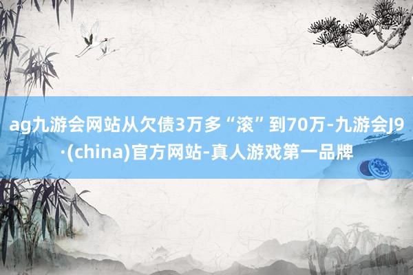 ag九游会网站从欠债3万多“滚”到70万-九游会J9·(china)官方网站-真人游戏第一品牌