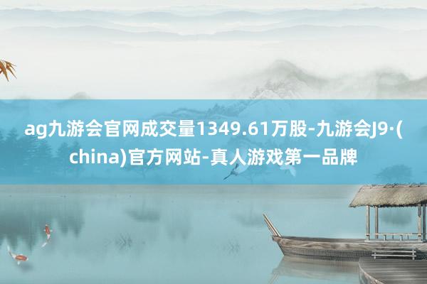 ag九游会官网成交量1349.61万股-九游会J9·(china)官方网站-真人游戏第一品牌